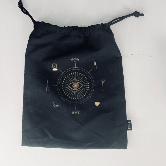 ipsy Handbags - Ipsy Spirituality You're Magic Stars Moon MakeUp Toiletry Bag Black Gold New